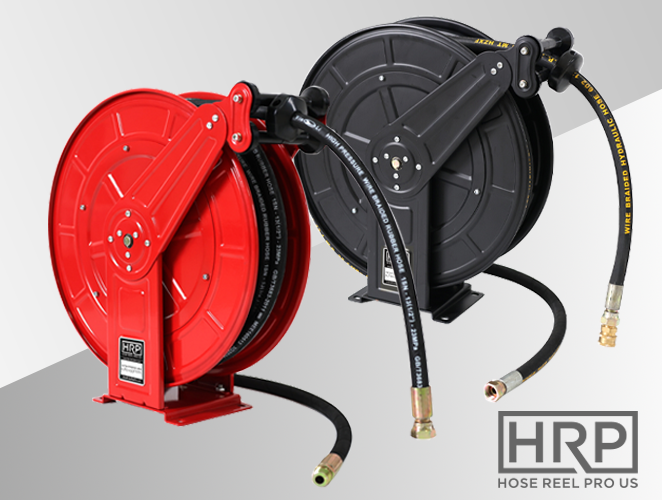 Black And Red High Pressure Washer Reel