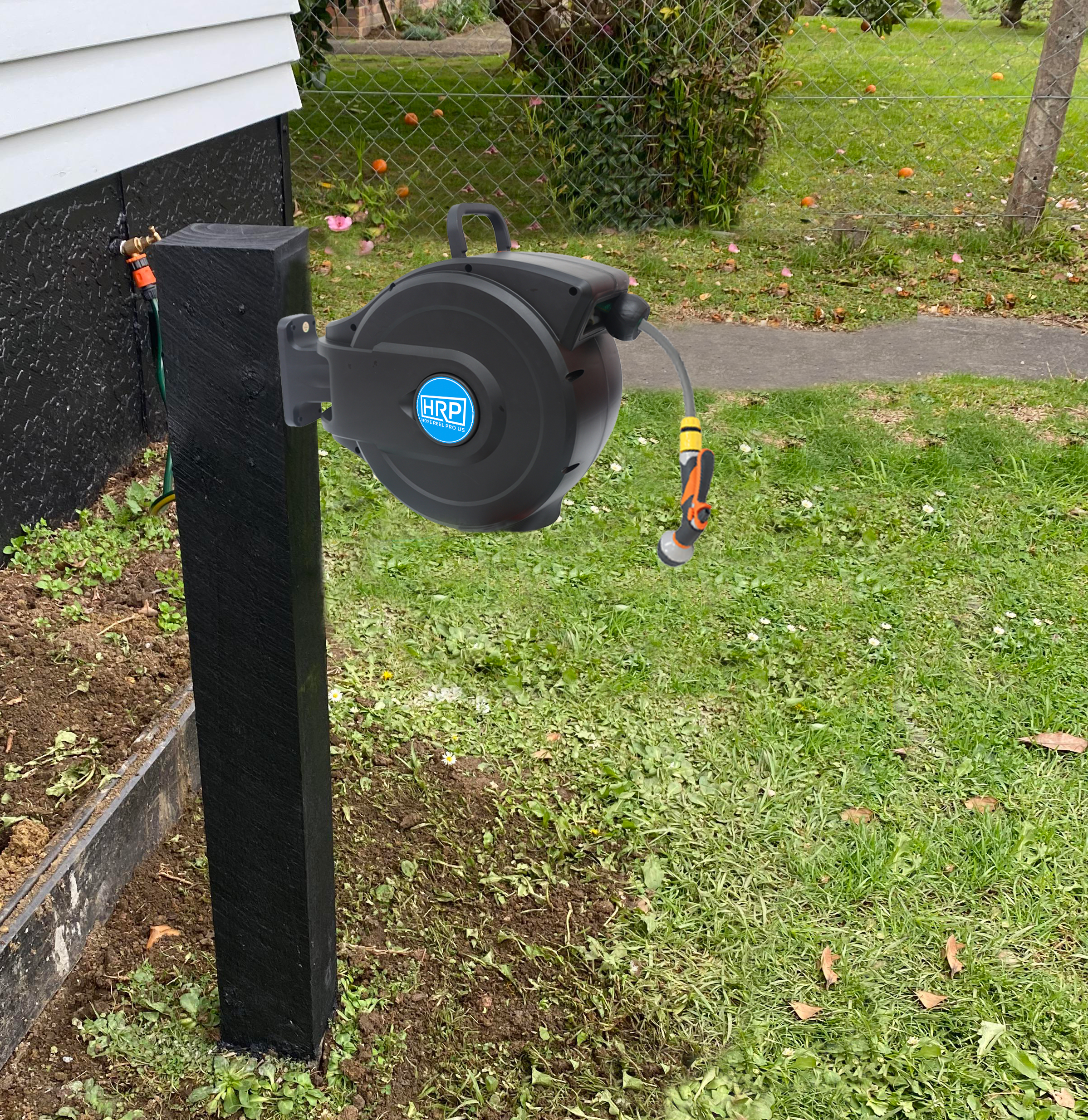 location after DIY Installation: How to Install a Hose Reel in Your Garden is finished