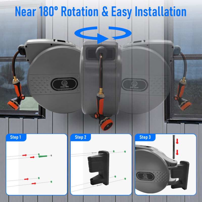 near 180 degree swivel
