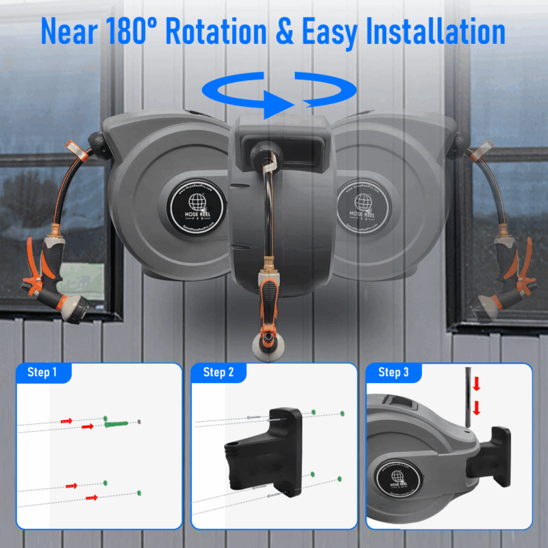 near 180 degree swivel