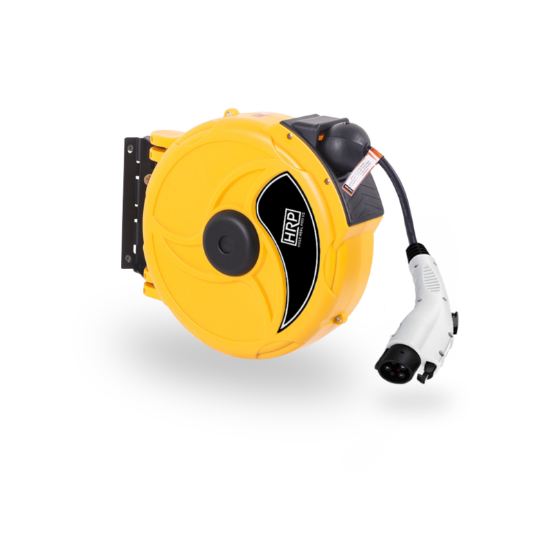 Yellow EV Extension Cord Reel 35ft