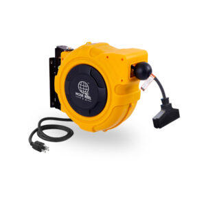 yellow extension cord reel - with ends