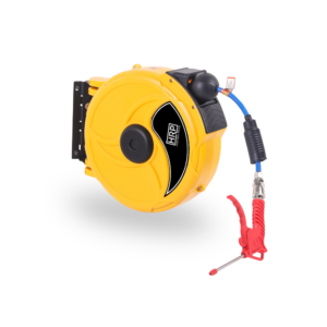 Yellow air hose reel 30ft