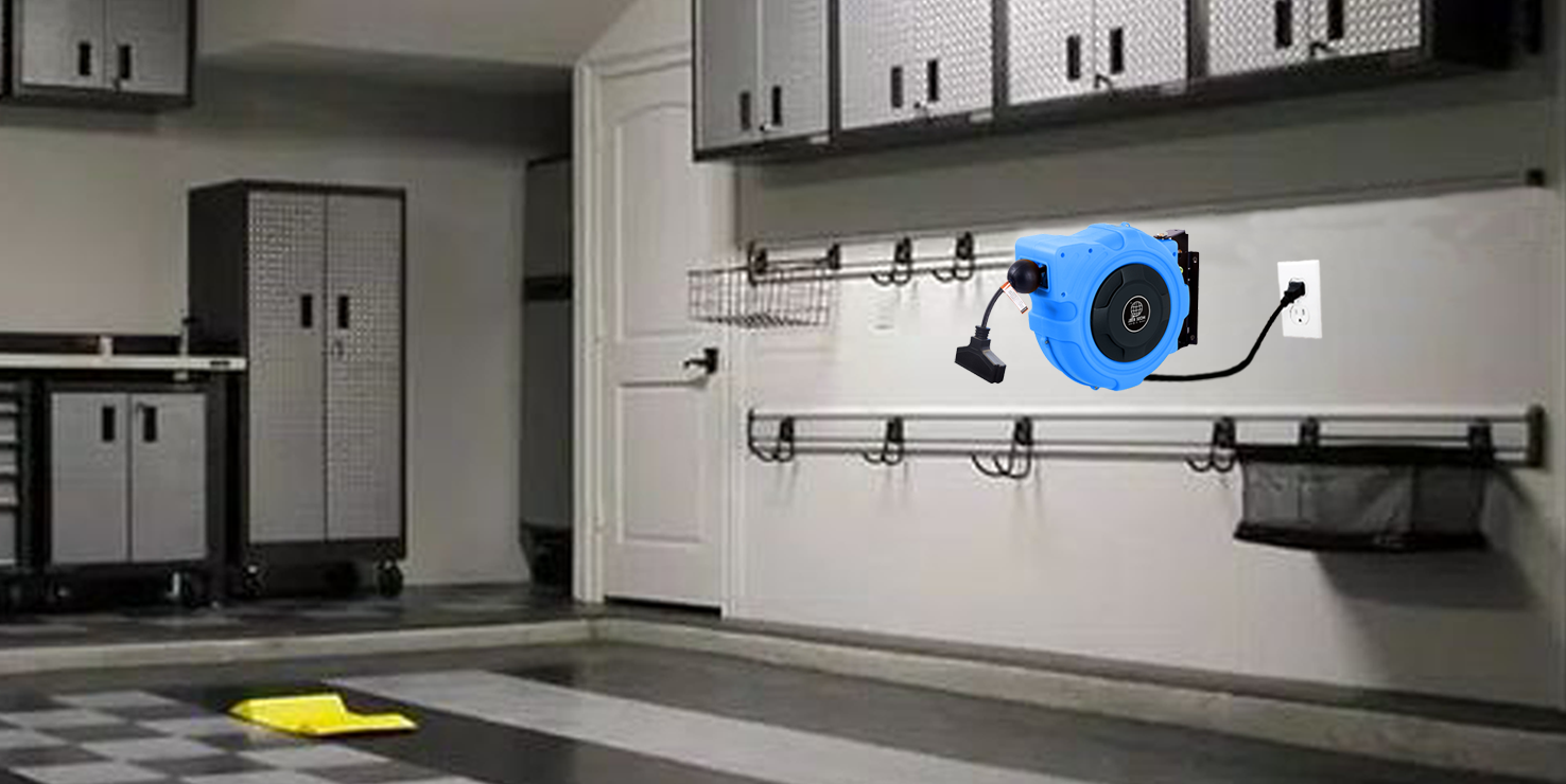 extension cord in an automotive shop banner