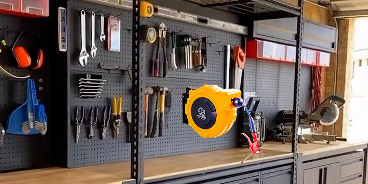 air hose reel banner