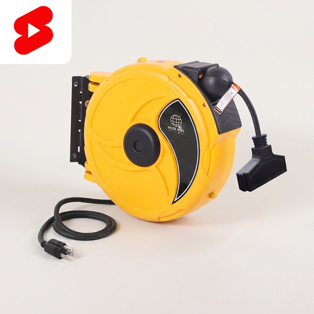 Extension cord reel in a studio